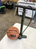 Basketball and pump