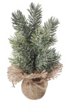 Northlight Frosted Mini Pine Tree Christmas Decoration with Burlap Base