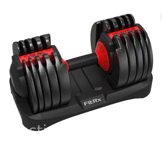 FitRx SmartBell, Quick-Select Adjustable Dumbbell for Home Gym