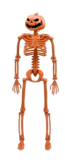 Halloween Pumpkin Skeleton Decoration