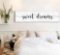 Rustic Canvas Painting Print Sweet Dreams Sign Wall Art