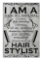 Vintage Metal Tin Sign Hair Stylist Vertical Poster