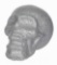 Halloween Silver Glitter Foam Skull Decoration, by Way To Celebrate