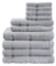 Mainstays Bath Towel Set 10 pcs Grey