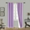 (SSS) 2-PC Lilac Solid Blackout Room Darkening Panel Curtain Set