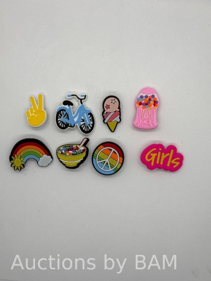 Box of Crocs Charms, 18 Sets, 8 pcs per set