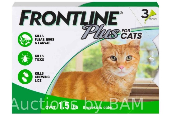 FRON-TLINEPlus for Cats and Kittens FleaTick Treatment, 3 CT
