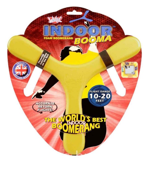 Wicked Indoor Booma - The Worlds Best Indoor Boomerang