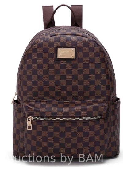 Butied Checkered Backpack