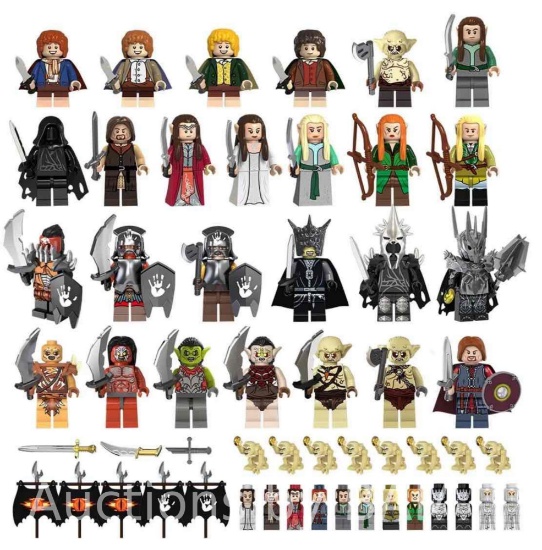 24 Pcs The Lord of the Rings Medieval Knights Mini Building Figures Toy Sets