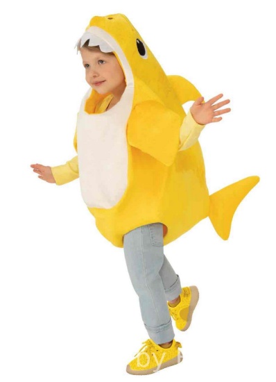 Baby Shark Halloween Costume for Toddler, Size 2T, by Rubies