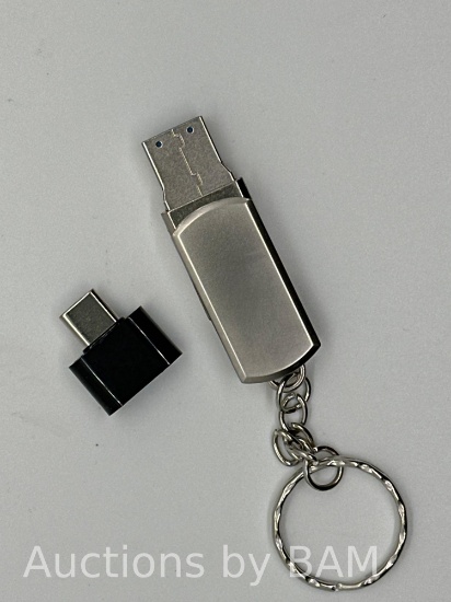 YUELLIUBI 2TB 3.0 High Speed USB Flash Drive & Type-C Adapter
