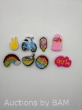Box of Crocs Charms, 18 Sets, 8 pcs per set
