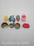 Box of Crocs Charms, 18 Sets, 8 pcs per set