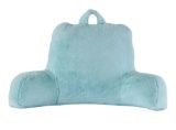 Mainstays Faux Fur Plush Backrest Pillow, Specialty Size, Aqua