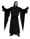 Aged Ghost Face Halloween Costume for Adults, Mens One Size Fit, by Fun World