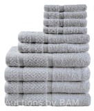 Mainstays Bath Towel Set 10 pcs Grey