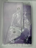 Lavender Purple Butterfly Flower White Floral Shower Curtain with Butterflies and Flowers Print