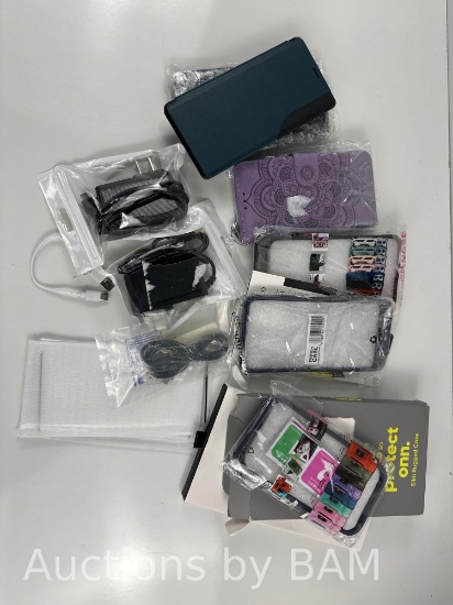Bundle of Phone Cases and Wires