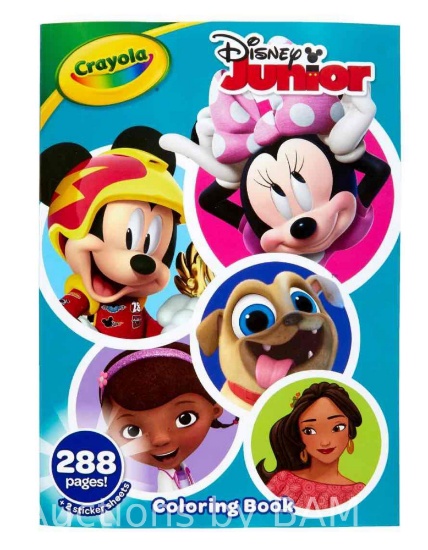 Crayola Disney Coloring Book with Stickers, Disney Junior