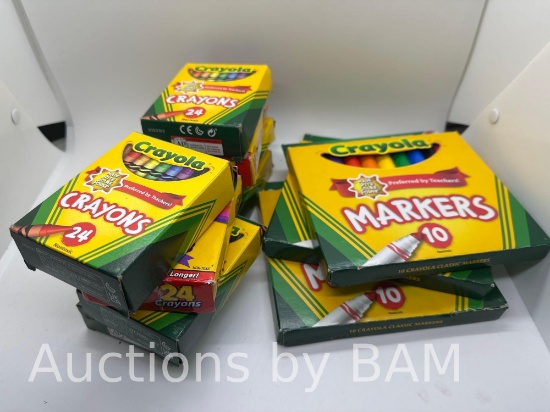 Bundle of Crayons and Markers