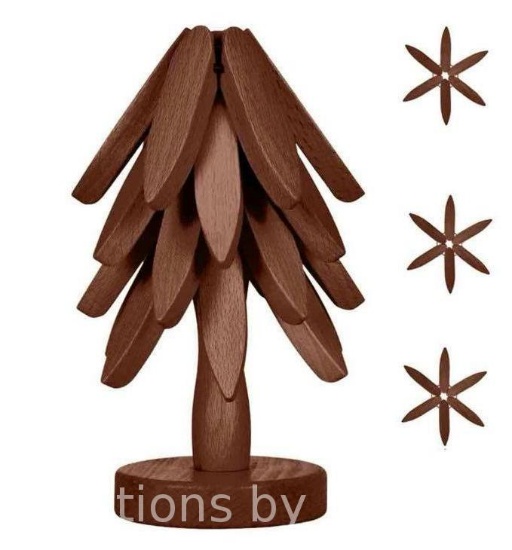Wooden Trivets for Hot Dishes, Black Walnut Magnetic Trivet, Walnut Tree Table Mat Set, Set of 3 ...