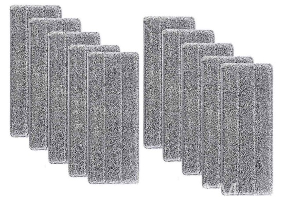 10 Pack Microfiber Mop Pad, Spray Mop Replacement Heads for Wet Dry Mops