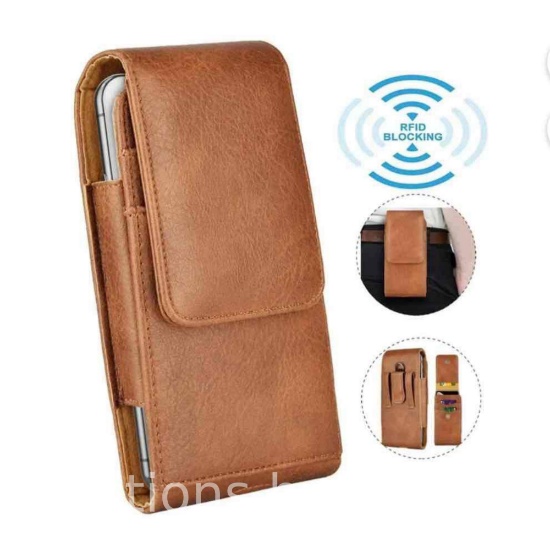 Universal Cell Phone Belt Holster Case, Tekcoo Vertical Leather Belt Clip Pouch Hybrid Carrying C...