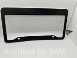 Smoaffly Black Leopard License Plate Frame License Plate Colorful Stainless Steel Rust-Proof