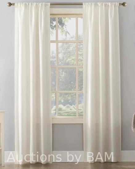Mainstays Textured Solid Rod Pocket Curtain Panel
