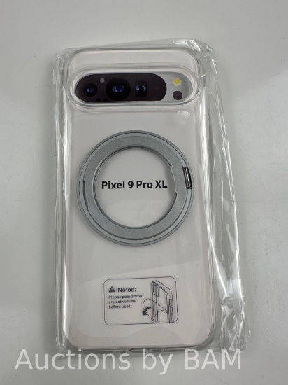 for Google Pixel 9 Pro XL Case, with 360 Rotatable Magnetic Ring Kickstand