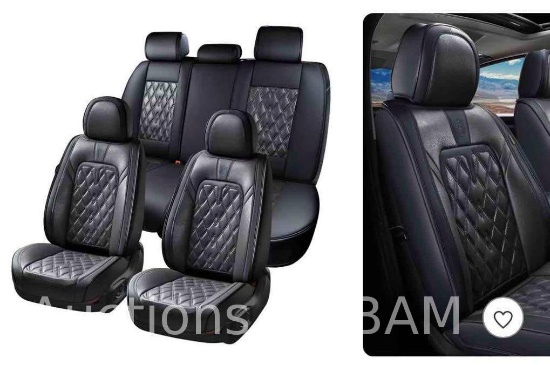 Coverado Car Seat Covers Luxury Faux Leather Seat Protectors Automotive
