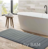 PiccoCasa Absorbent Memory Foam Bath Mat Bath Runner Rug