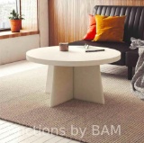 Ameriwood Home Liam Coffee Table, Faux Plaster