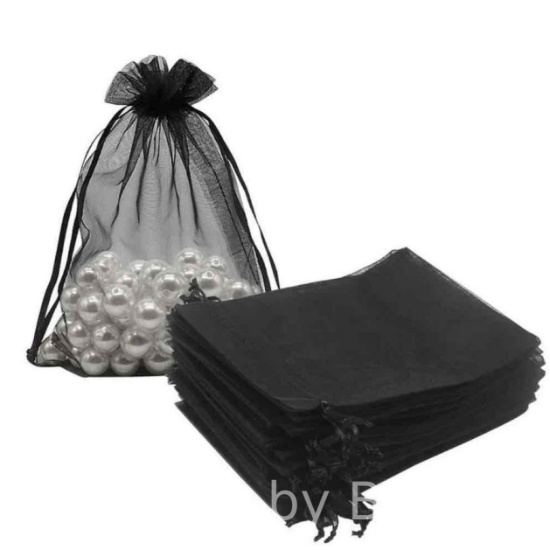 HRX 100PCS Organza Bags 5x7 inches Jewelry Gift pouches with Drawstring for Festival, Christmas