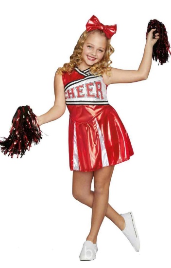 Cheer Cuteness Halloween Costume for Children, Girls Size Small (6), by Inspirit Designs