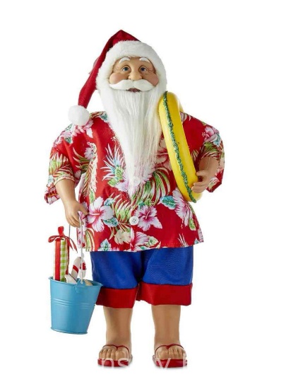Beach Santa, 18 in, by Holiday Time