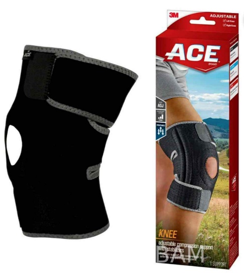 Ace Brand Adjustable Compression Knee Support with Stabilizers