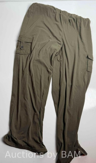 Green Long Pants Soft Material