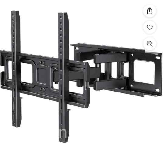 Full Motion Articulating TV Wall Mount Bracket Swivel Tilting, Fits 26-65 Inch Flat & Curved TVs