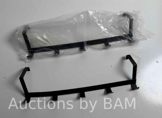 2 x Black Hanger with 5 Hooks, for hanging on the door