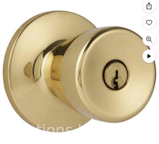 Hyper Tough, Keyed Entry, Classic Bell Style Doorknob