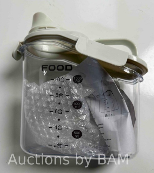 Food Storage Jar. Cereal Pet Food Rice Fluid