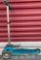 SWISS DESIGN MINI MICRO BLUE BOY KICKBOARD 3-WHEEL SCOOTER WITH GREEN/BLACK MOHAWK HELMET (AGES 2...