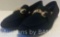 BAMBOO BLACK FAUX LEATHER SUEDE LOAFERS WOMENS SIZE 10
