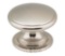 DECORATIVE HARDWARE BY HARDWARE RESOURCES DURHAM SATIN NICKEL ZINC CABINET KNOB 3980-SN 1BAG/24PCS