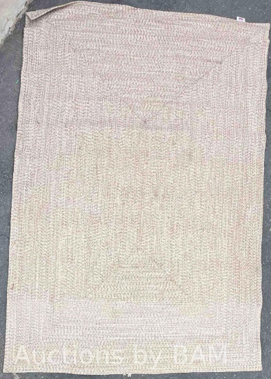 NULOOM TAN & BROWN JUTE PATIO AREA RUG 71? X 106? $80