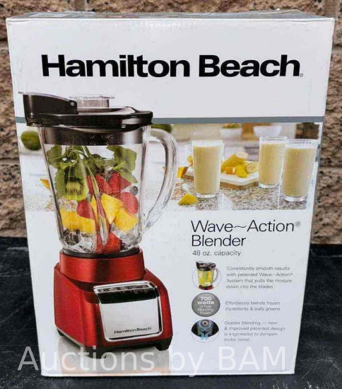 HAMILTON BEACH WAVE ACTION BLENDER #53519W $40