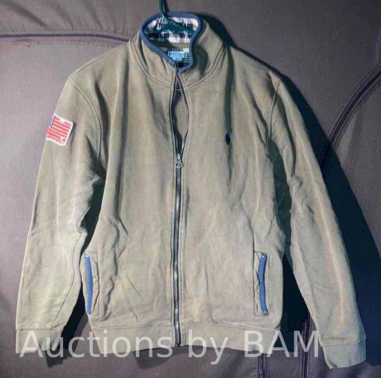 U.S. POLO ASSN FELPA ZIP UP JACKET JR BOYS SIZE XL $55