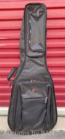 CROSSROCK BLACK DREADNOUGHT SOFT SHELL GUITAR BAG MODEL CREG010D